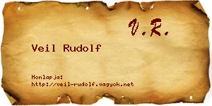 Veil Rudolf névjegykártya
